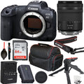 Case Mirrorless + & R5 Tripod + Camera Canon + EOS STM 64GB f/4-7.1 Lens IS RF with Card More 24-105mm Memory