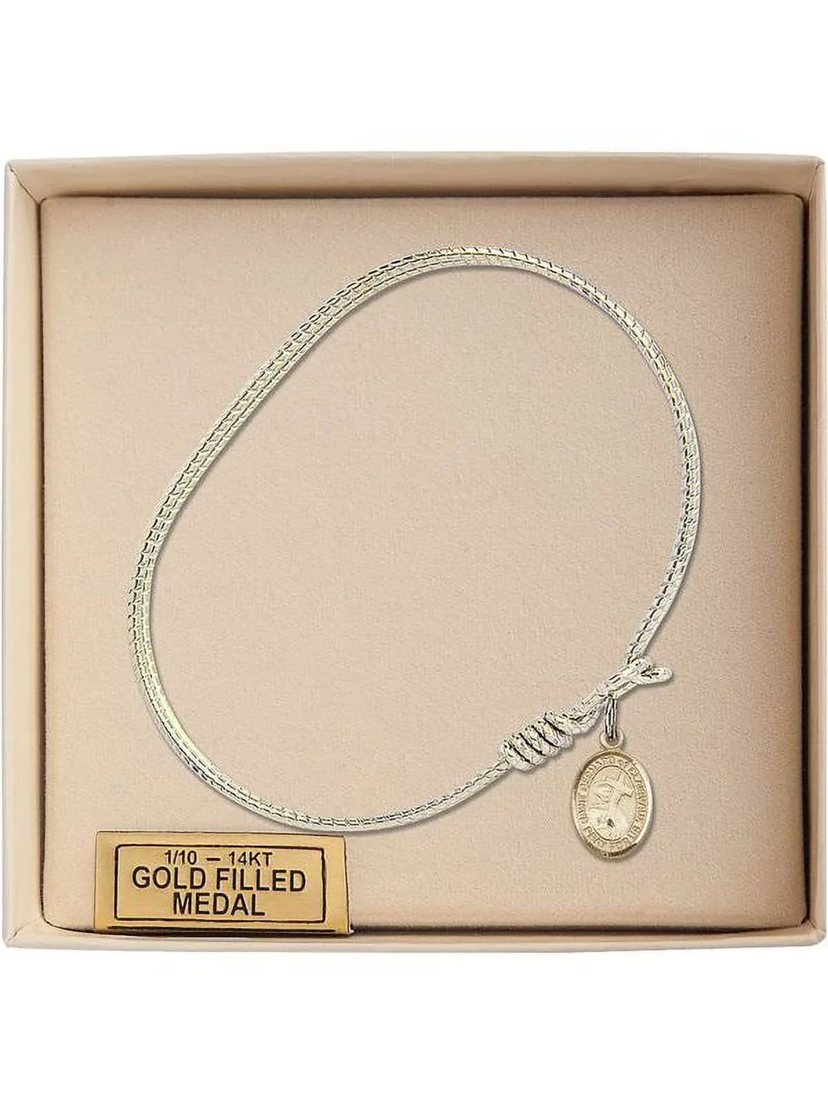 in Clairvaux of Gold-Filled Eye St. 1/4 w/ Hook Oval 6 Bangle Bernard Bracelet inch