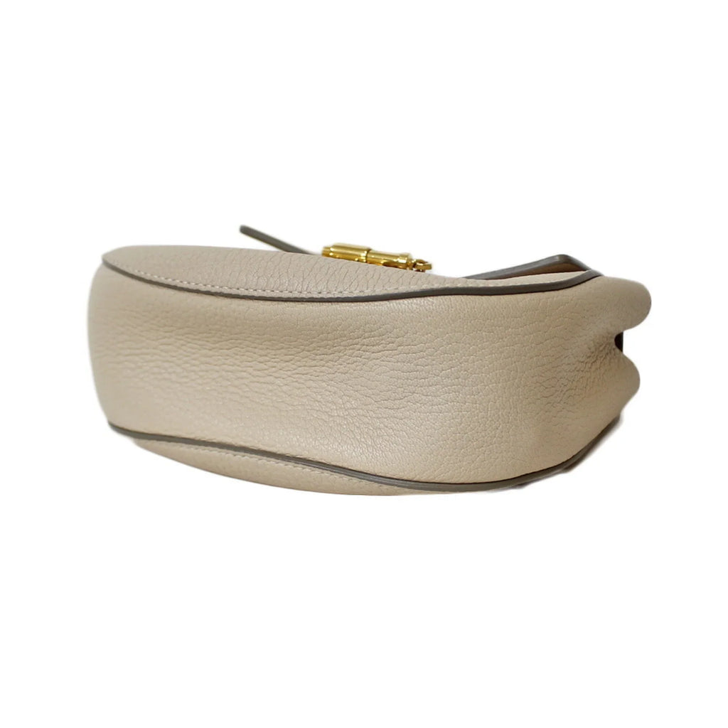 BRB01000000002558 Chain Leather Pre-Owned (Fair) Bag Beige Chloe Shoulder Chloé Ladies