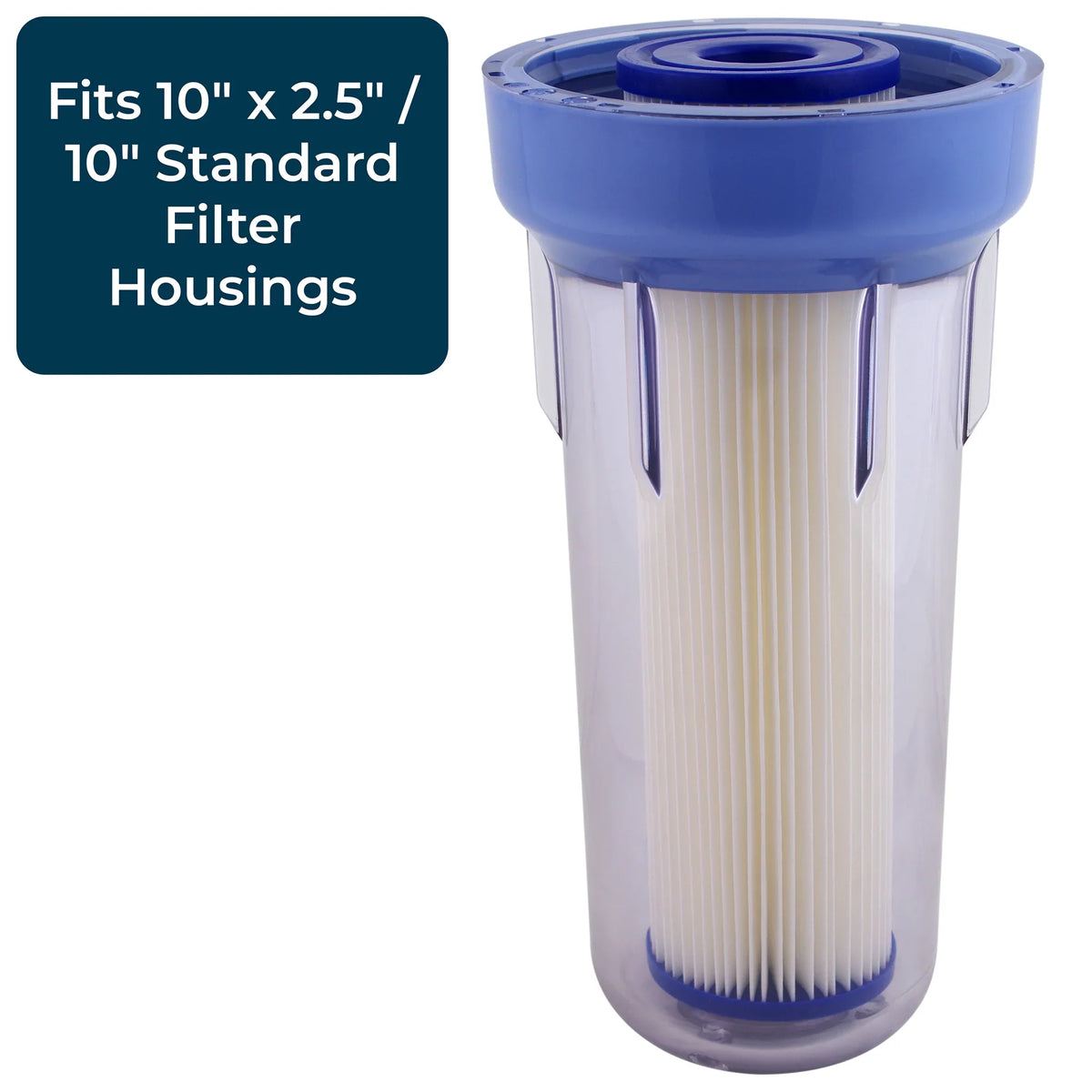 Pack) x 10 Micron (24 SpiroPure 30 2.5" Polyester Pleated Cartridge, Filter
