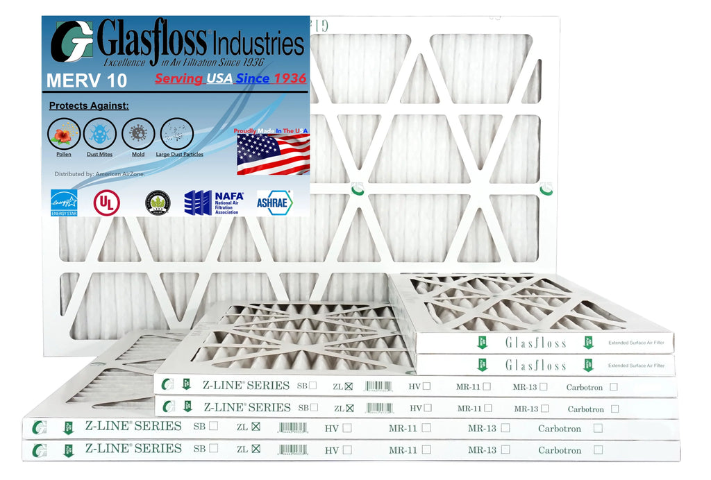 '- Filter Air - Filter (Pack Glasfloss 10 Air Air Furnace The Office USA. - HVAC 12) MERV Made or - 18x36x2 AC or Pleated - Filter of 2" Home In -