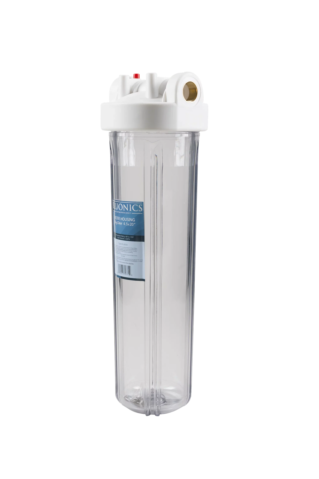 w/Sediment Clear Housings Big Water Filters House Blue Carbon Two Whole with 20" Transparent Blue &