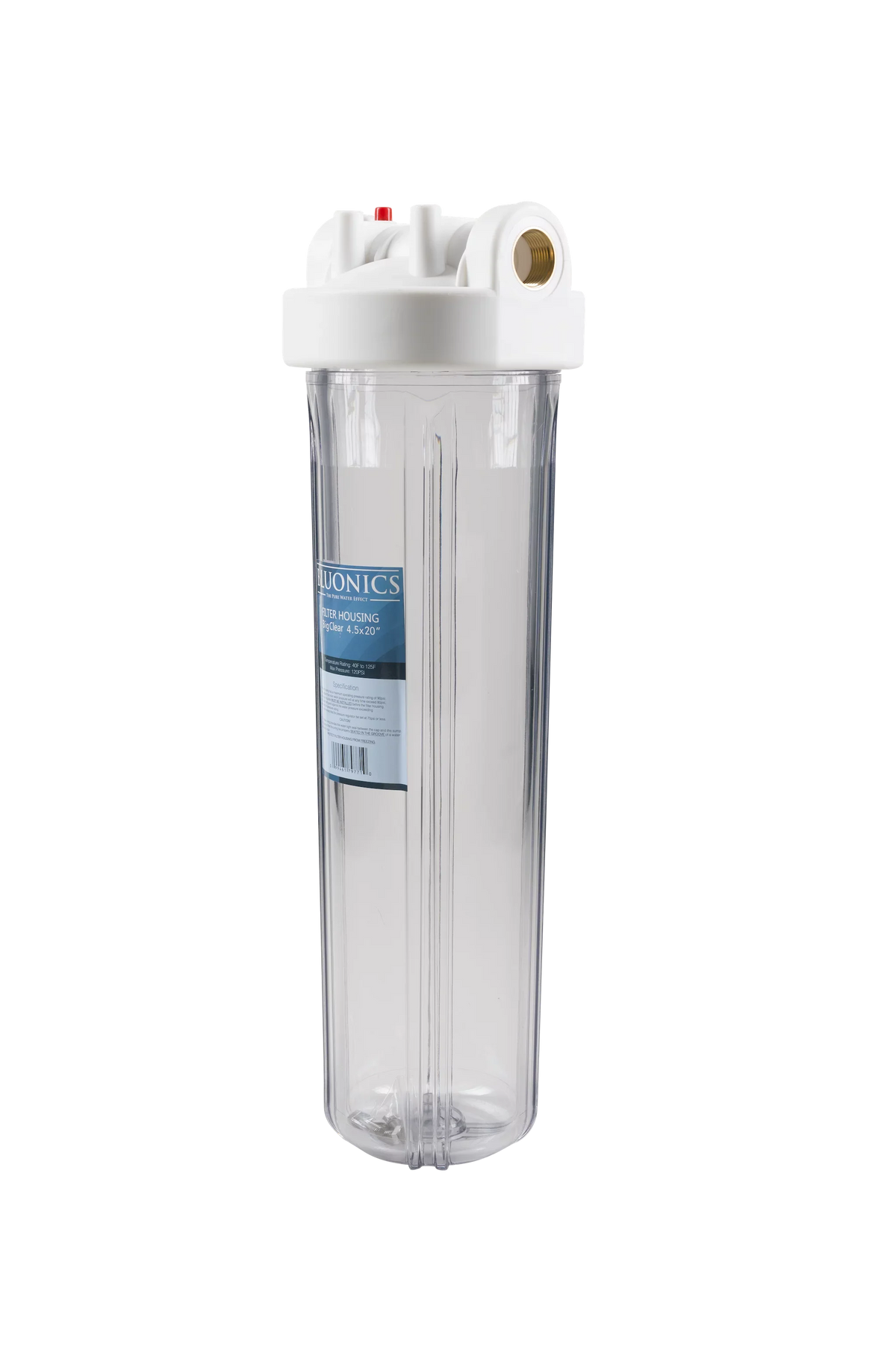 w/Sediment Clear Housings Big Water Filters House Blue Carbon Two Whole with 20" Transparent Blue &