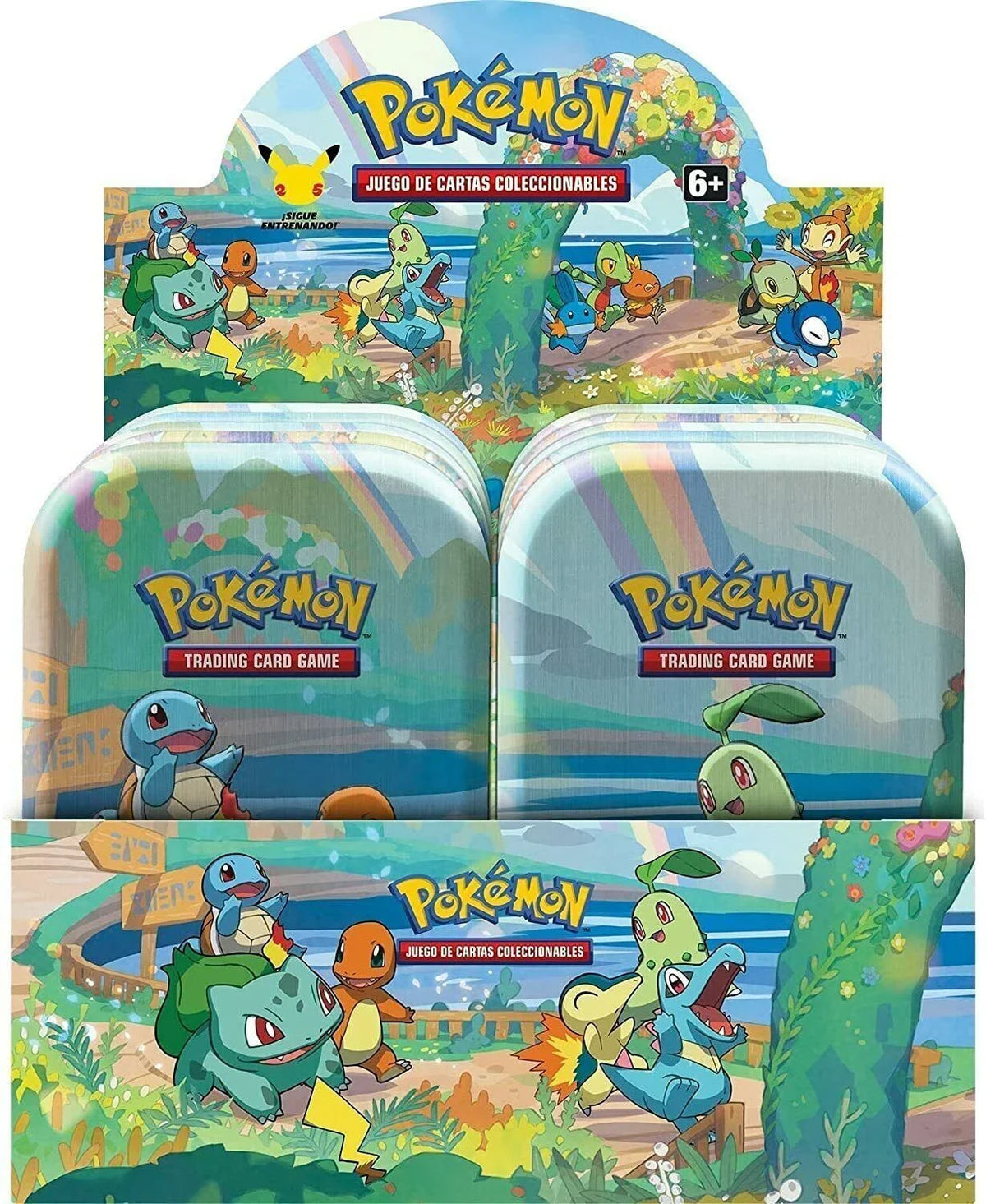 8 Tins Celebrations Display 25th Mini - Mini-tins Pokémon [NEW] Full