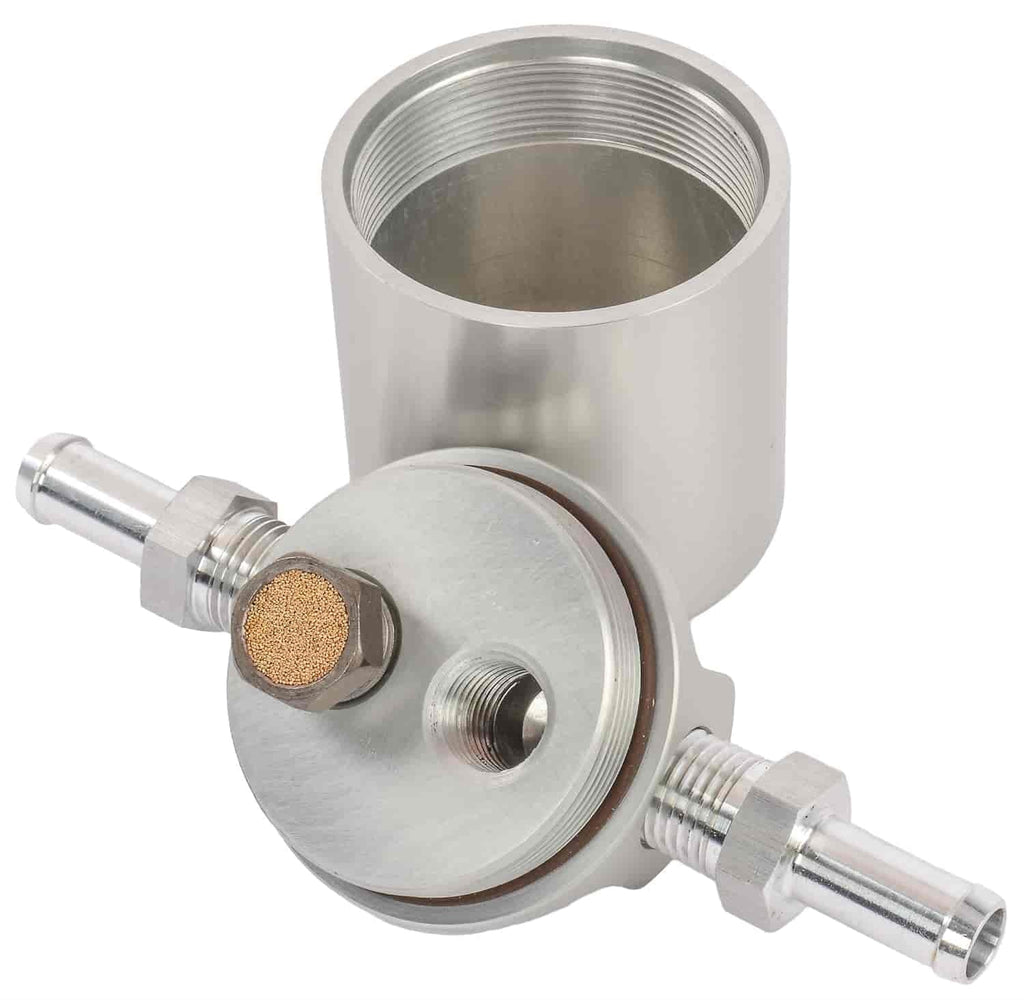 Air Small/Lightweight Oil 52206 Aluminum Billet Design Separator JEGS Universal