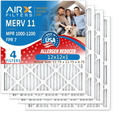 AIRX Air 1200 AIR. 12x12x1 FPR MERV Comparable USA MPR 7 FILTERS Pleated CLEAN Made WICKED by 1000, to 12x12x1 MPR Conditioner Premium Filters Filter HVAC Air Filter & Electrostatic Pack 4 11 Furnace