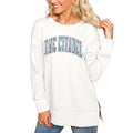 Gameday Couture Logo Side Split Bulldogs Pullover Cream Citadel Team Women's Top