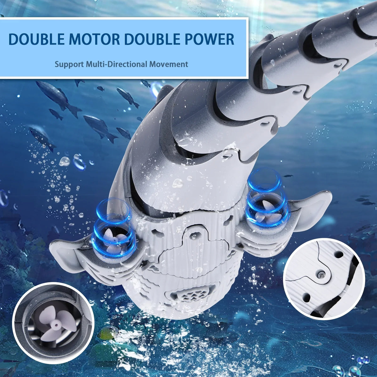 Remote Toys Diving Control for Pool Whale Toys, Spray Kids, Boat Toys, Boys Girls, Class RC Boat RC Toy Shark for Swimming Pool for Ant Water