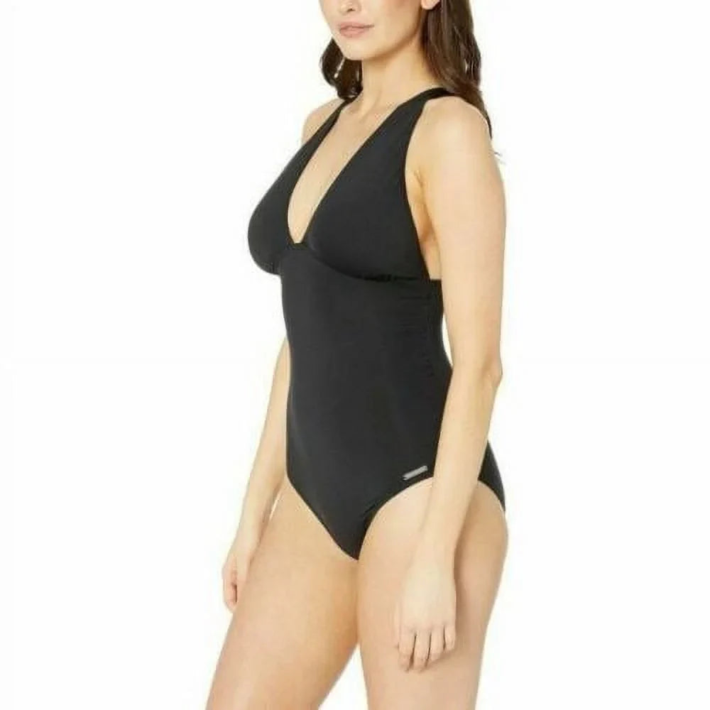 Swimsuit Kors Ruched Convertible 14 Michael One Women's Size Piece