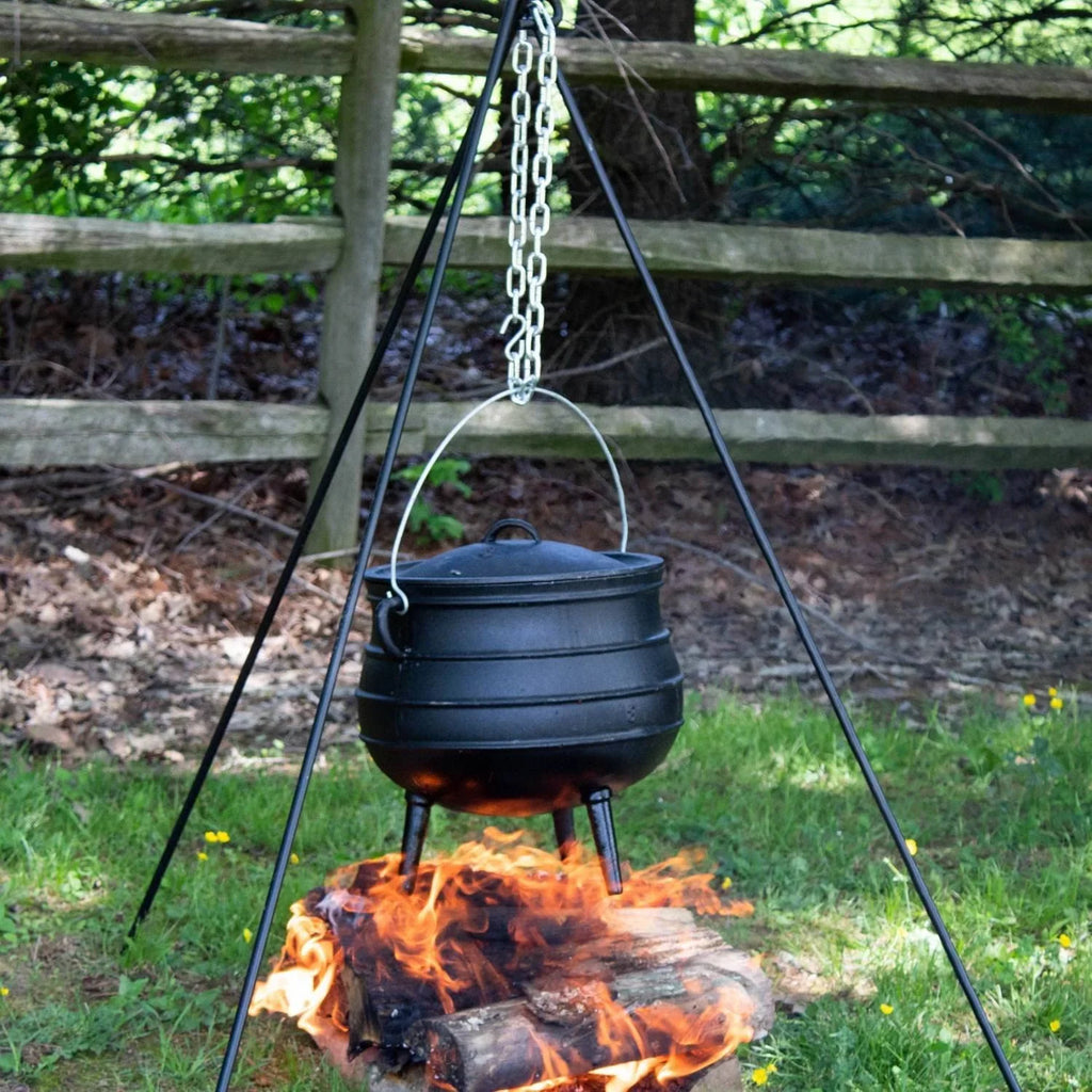 Gallon Inch, 16 Campfire And Oven 3 With Cooking Kettle Legs Iron Cast 9 je - Lid, Dutch