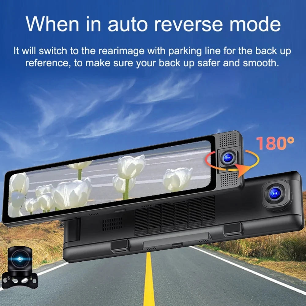 Safety Rearview Clear Car Recorder, Recorder Dcenta Camcorder, Dashcam Auto Camera, Wide Mirror Angle
