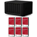 Bundle 4TB Red Internal Enclosure, Hard NAS Pro 3.5" DiskStation 6-Bay Drive WD DS1621+ 6x with SATA III NAS