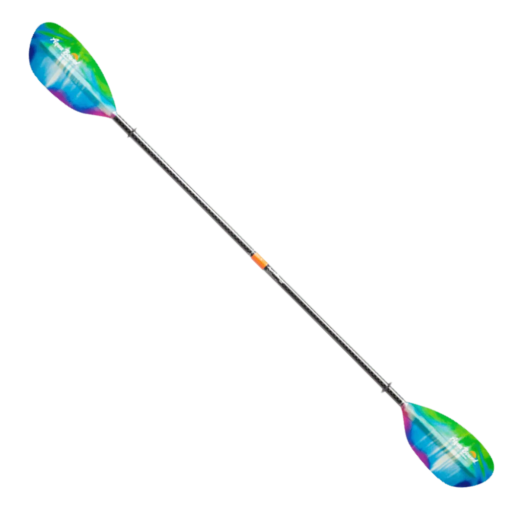 Straight Shaft Bound 2-Piece Whiskey Kayak Fiberglass Aqua Paddle