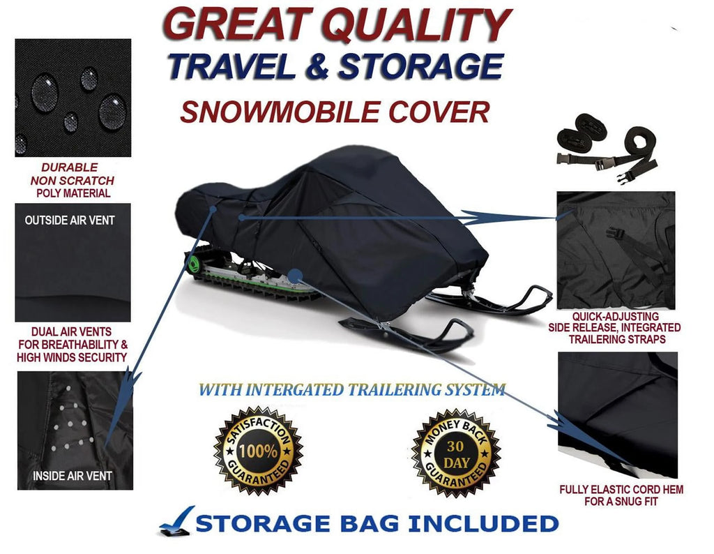 Sport Storage HO 600 2005-2006 for Mud and Cover 300D Compatible TEC Sleds. 2 Doo Ski Bombardier Travel Slush and GSX Protection Snowmobile