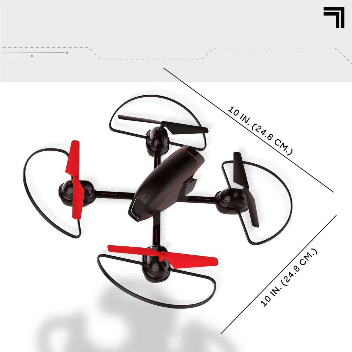 Controlled Camera, Mach Wireless IMAGE Stream Remote Assisted with Landing, and 2.4GHz Drone RC with Quadcopter 10inch Rechargeable SHARPER