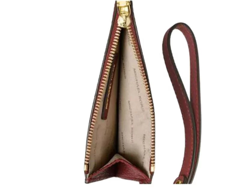 Coin Red Purse MICHAEL Leather KORS