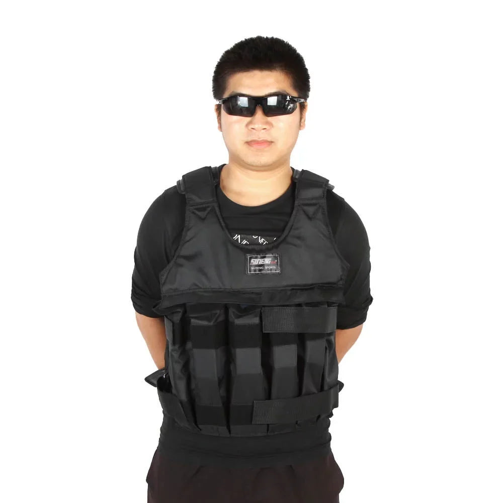 Weighted Invisible Sand Clothing Vest Exercise Loading - SUTENG Adjustable for Training, Boxing 50kg Weightloading and Max