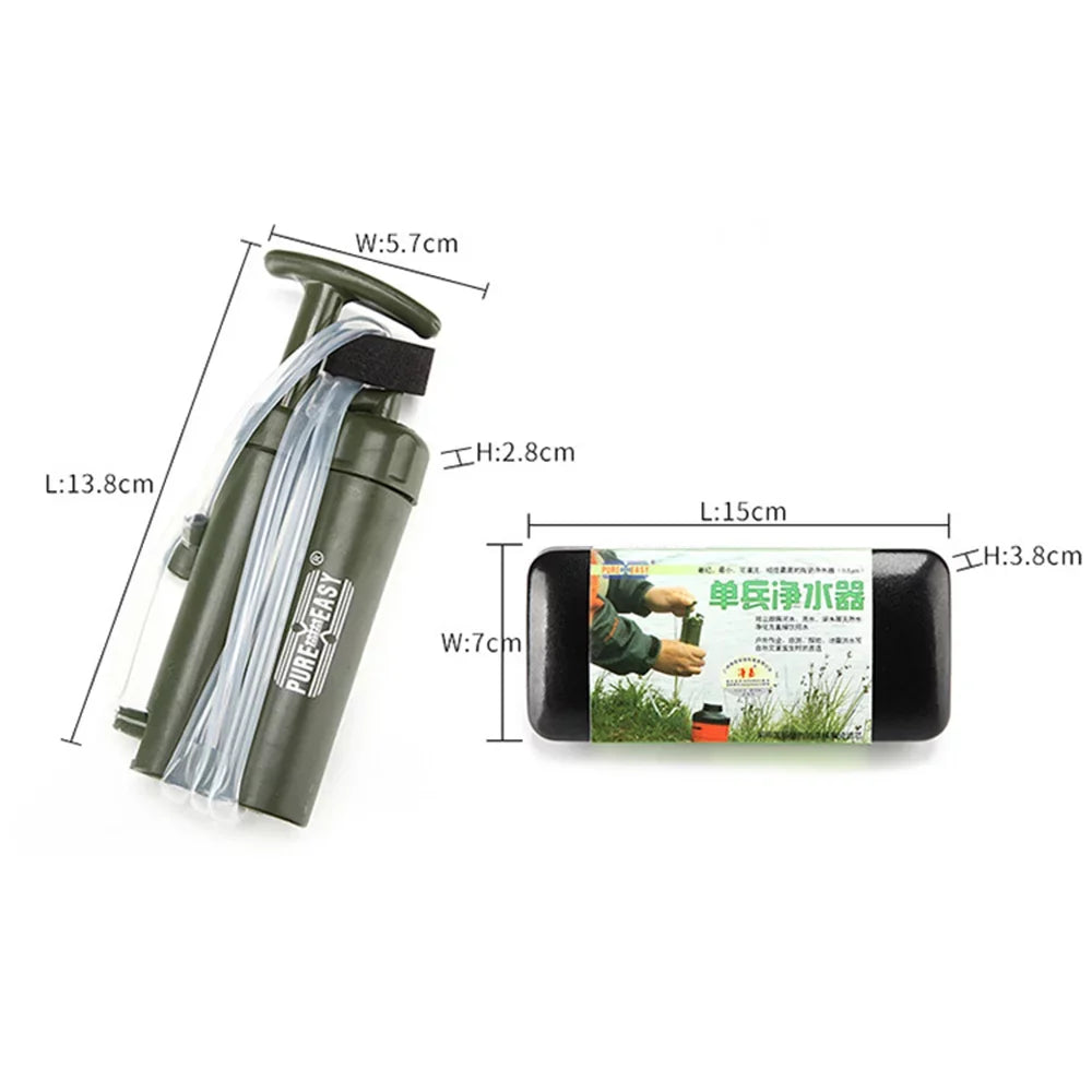 Water and by Strainer Pure Essential for Camping Easy Gear Survival