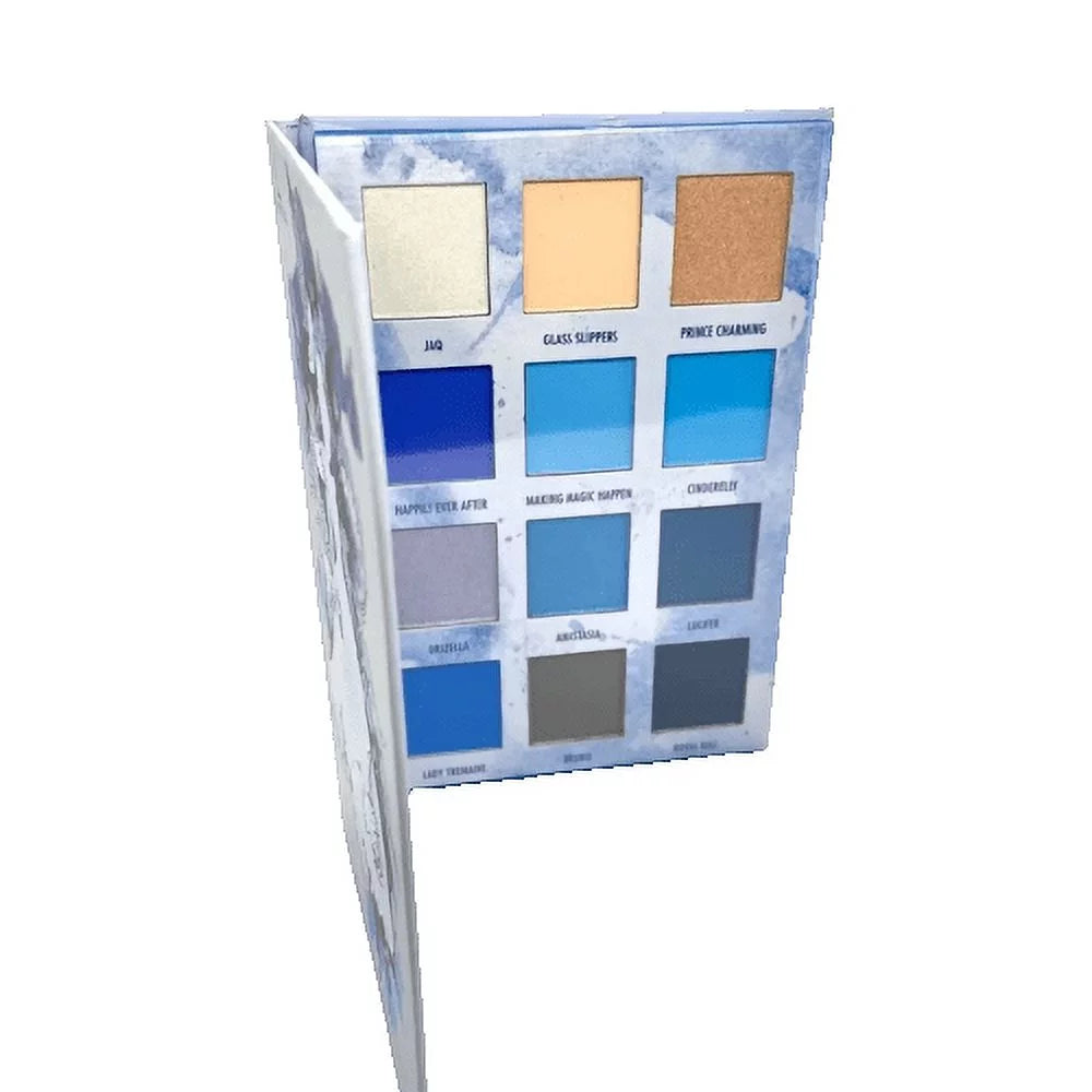 Disney Mate Princess Shimmer Cinderella Palette Eyeshadow Book Blue
