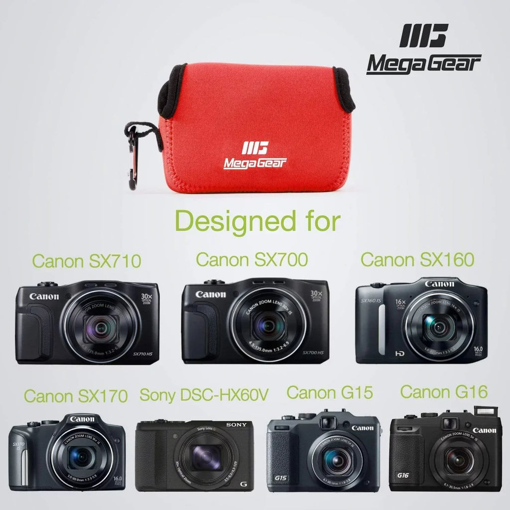 Camera HS, Case PowerShot HS, IS G15, SX170 Canon SX700 Neoprene Canon SX160 Sony DSC-HX50V, DSC-HX60V, HS, SX710 MegaGear G16, IS, SX720