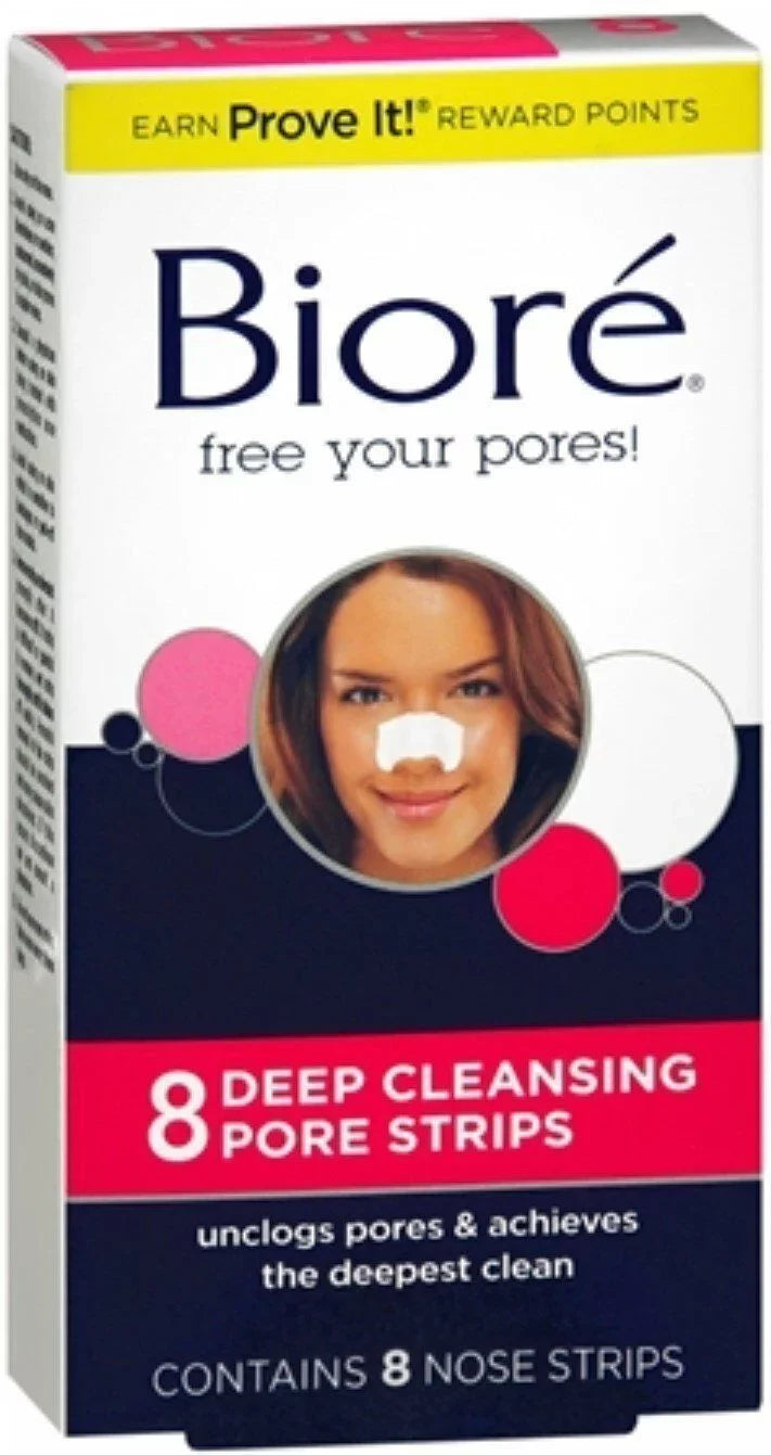 Biore 3 Strips Cleansing 8'S Pack Pore Deep Nose