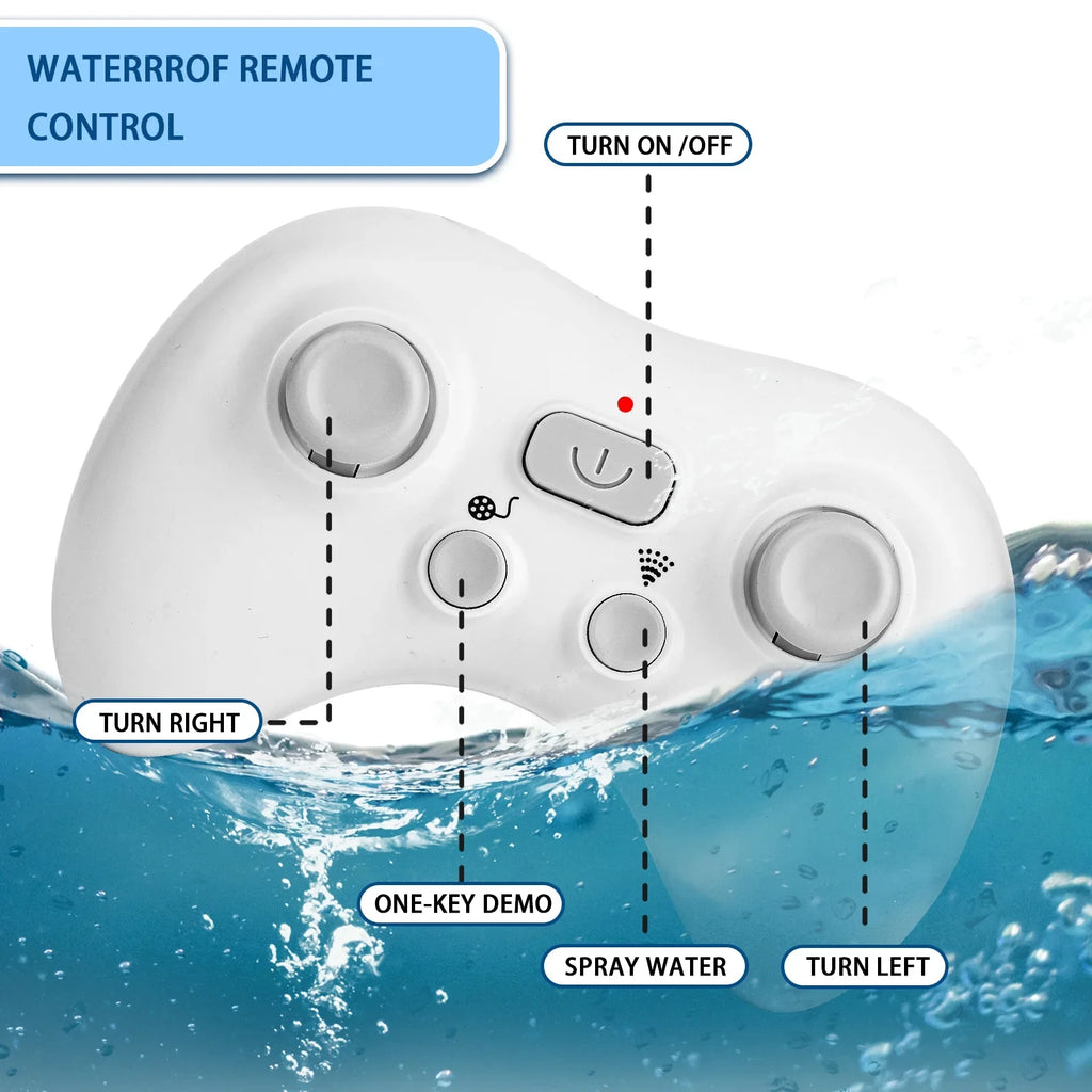 Remote Toys Diving Control for Pool Whale Toys, Spray Kids, Boat Toys, Boys Girls, Class RC Boat RC Toy Shark for Swimming Pool for Ant Water