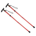 Red, Telescopic Collapsible Poles Trekking Pole 2Pack Aluminum Hiking Alloy Uxcell