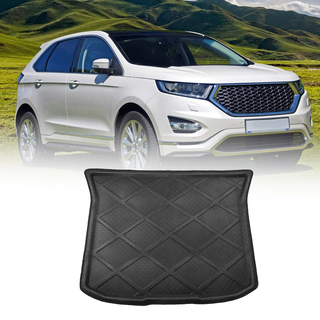 Unique Trunk Mat Floor Bargains Boot 2007-2014 for Rear Cargo Liner Tray Edge Waterproof Ford