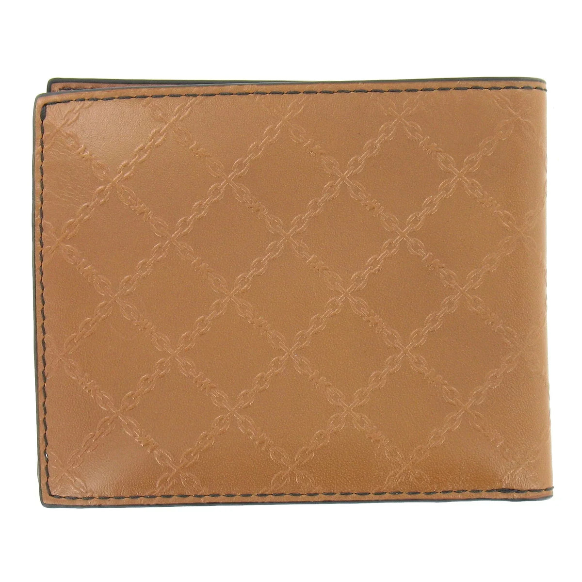 Mens Michael Andy Kors Slim Wallet Bi-Fold Billfold Leatehr (Luggage)