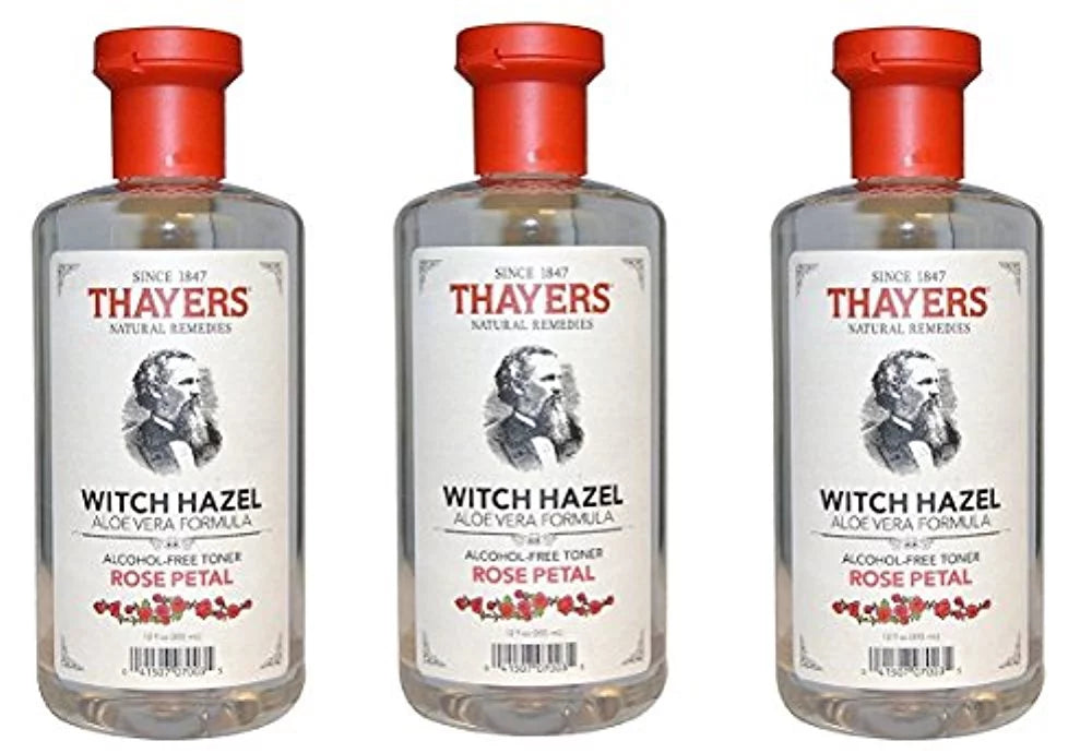 Thayers fl - Toner, Aloe 12 oz Hazel Rose Vera Witch Petal, Pack 3