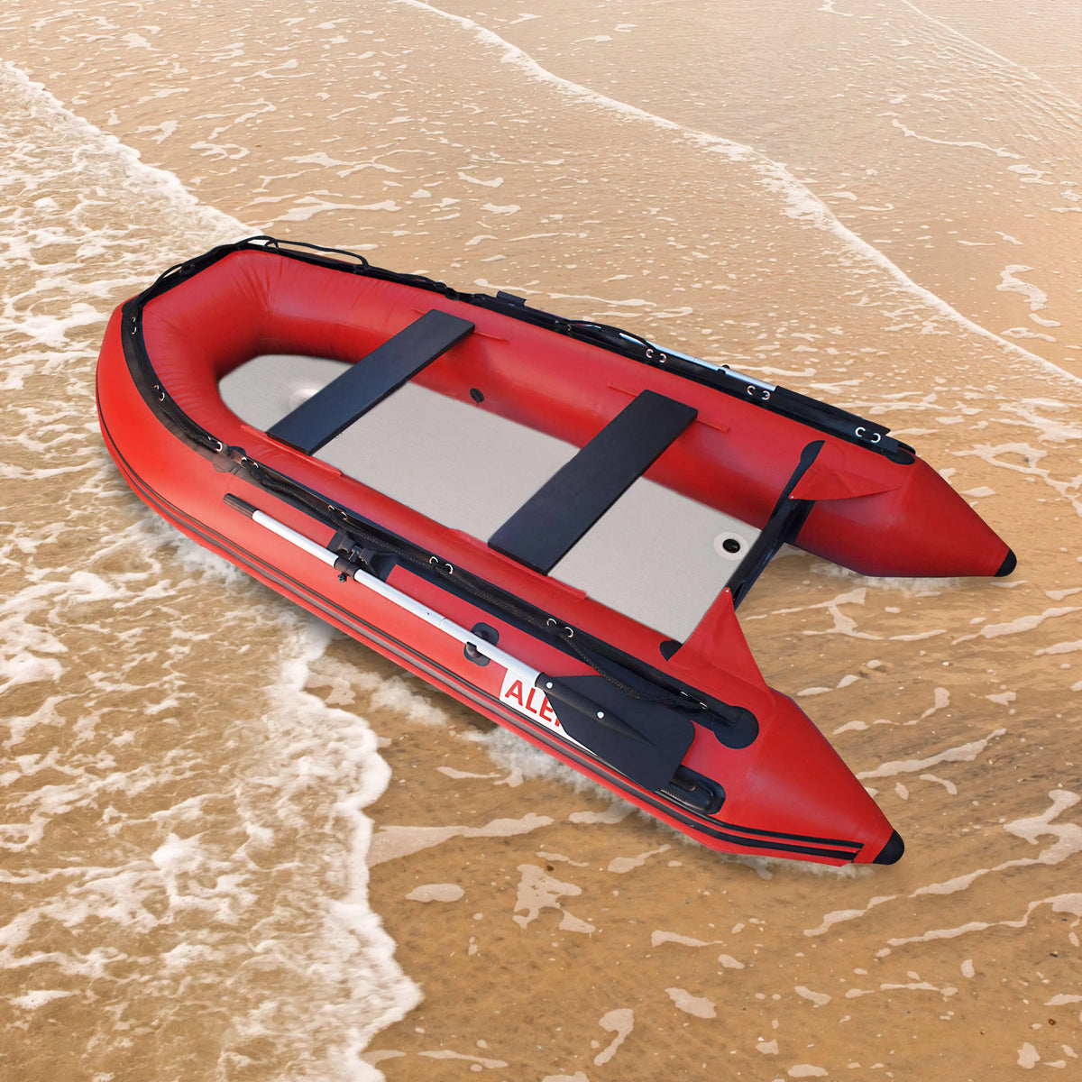 '- Boat ALEKO Red 10.5 with Floor Inflatable Ft - Air Deck