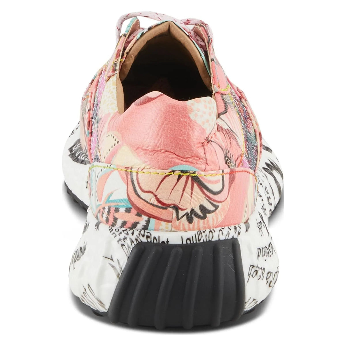 Pink Touch L'Artiste Spring Step - Sequin US 5 Stylish EU Leather with / Comfort Women's Fashion Cabaret Sneakers 35 a Sparkling Multi