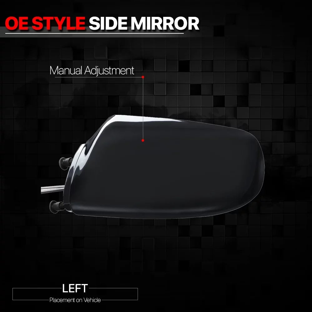 92 Operated 90 Door to Mirror 89 Manual Driver Cavalier/Sunbird 93 For Left 1988 Car View Side 1994 Rear 91 Espejos