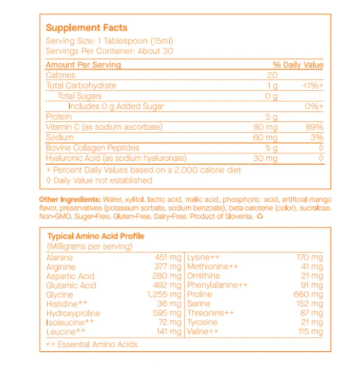 E27 Strength oz Collagen- Extra Flavor- Liquid (450 Spoiled 15.2 ml) Child Mango
