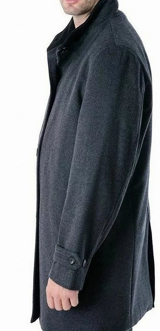 38S Classic-Fit London Fog Gray, Overcoat, Clark Men's