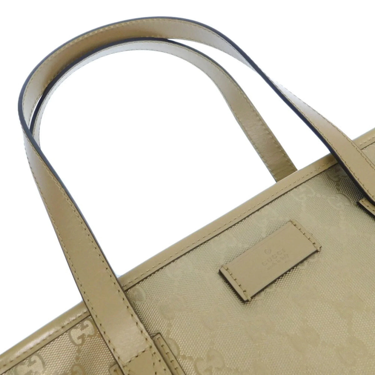 New) Handbag Implement 002123 GUCCI (Like 211138 Tote Bag Gold GG Pre-Owned