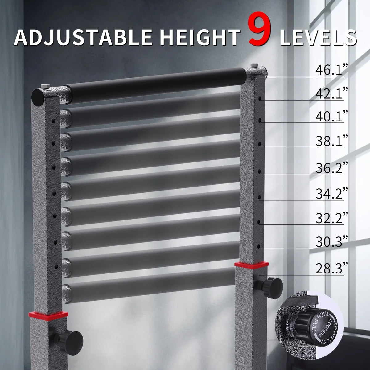 Station 1200lbs Dip Heave Adjustable, for Fitness,Functional ZHICHI Workout Set, Dip Level Bars Duty 9 Z Full Body Parallettes Station Bar