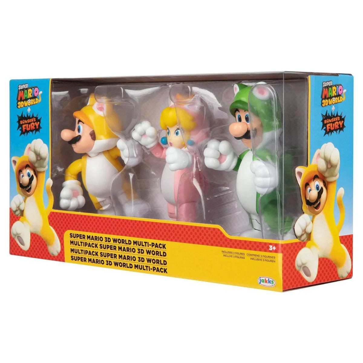World Browsers Peach Super Luigi Fury 3D Mario Mario Figure Cat Toy Pack Multi