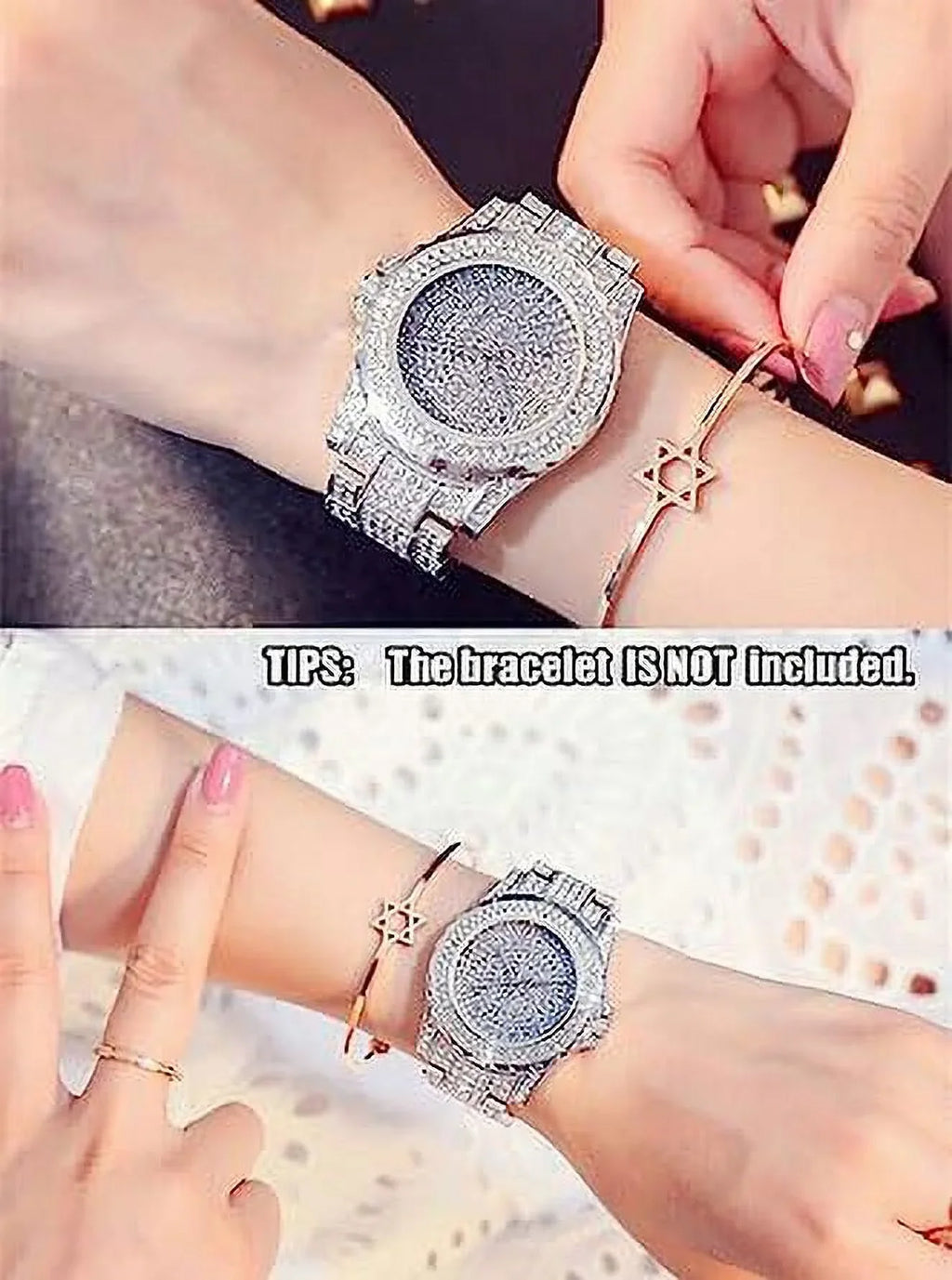 Diamonds Men Rhinestone Steel for Quartz Watch Men ManChDa Watch Diamond Ice Women Watch Silver Stainless Crystal Watch Watches Women Out Full Wrist Gold Watch Watch