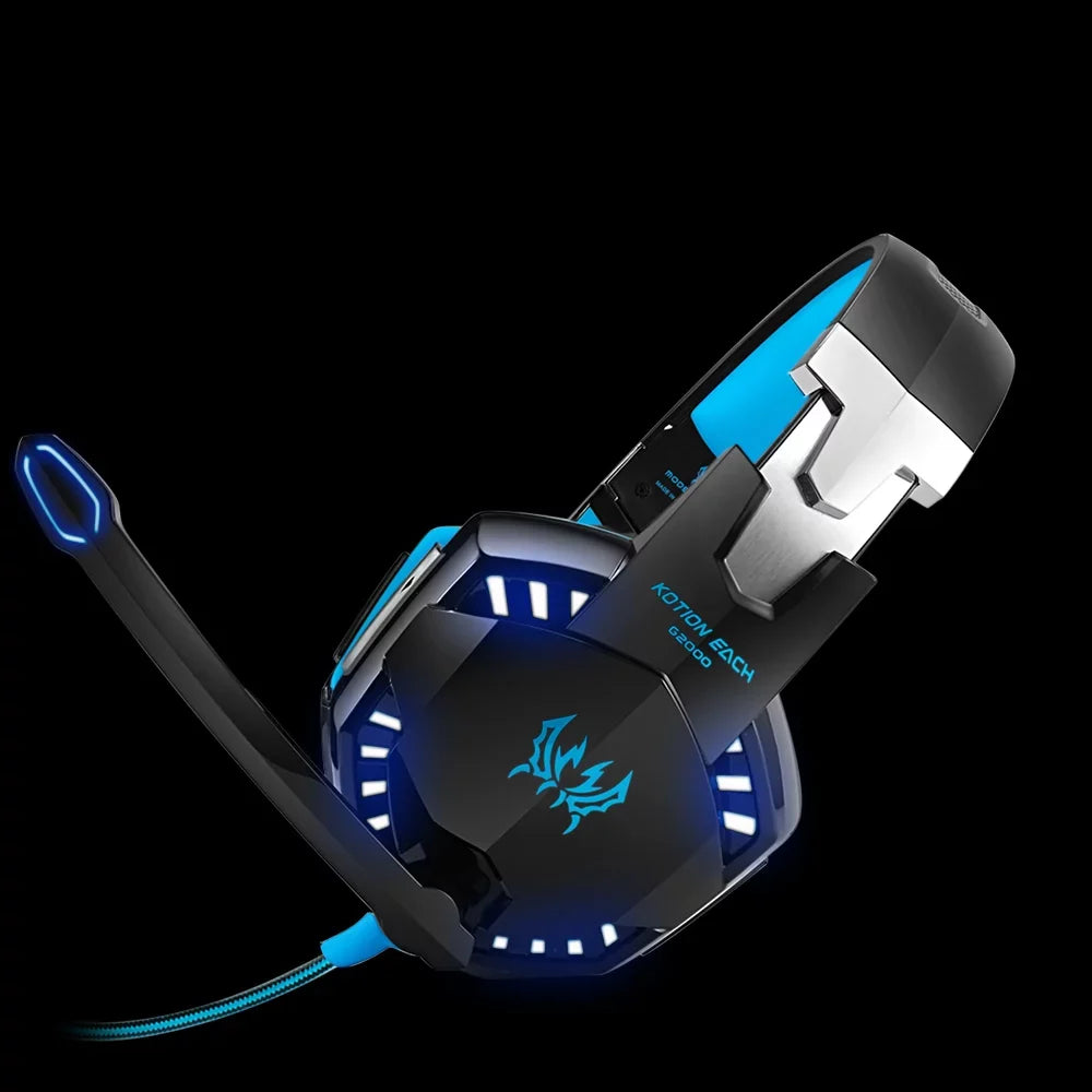Cable Adapter Noise G2000 Gaming Reduction Headset PC with EACH EACH Laptop KOTION Audio Smartphone 3.5mm KOTION for