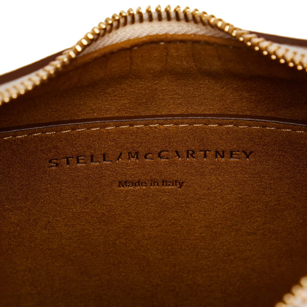 Vegetarian Fabric Authenticated Linea Bag (Good) Shoulder Logo Brown Pre-Owned Unisex McCartney Polyester Stella