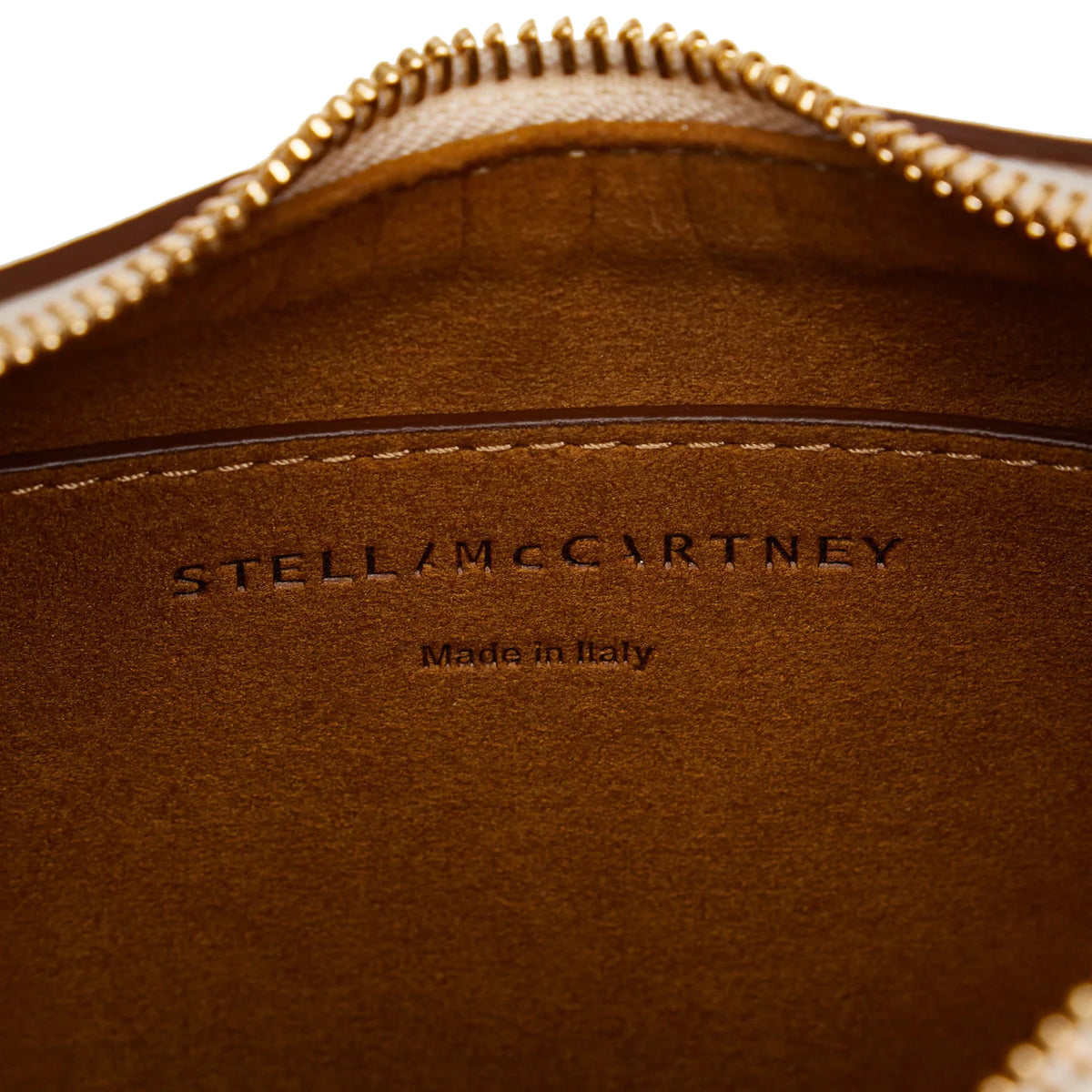 Vegetarian Fabric Authenticated Linea Bag (Good) Shoulder Logo Brown Pre-Owned Unisex McCartney Polyester Stella