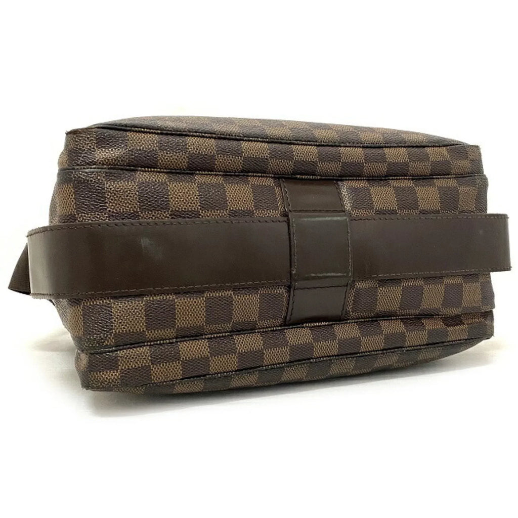 Pre-Owned Damier (Good) Vuitton Louis SR0055 Brown VUITTON Ebene Shoulder Bag N45255 LOUIS Naviglio