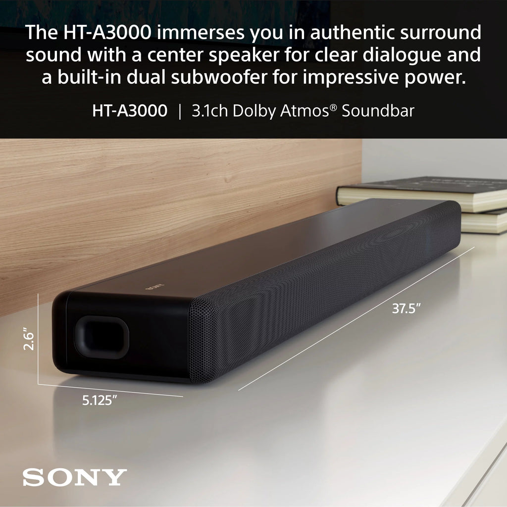 Dolby Atmos with DTS:X Sony HT-A3000 & Soundbar 3.1ch