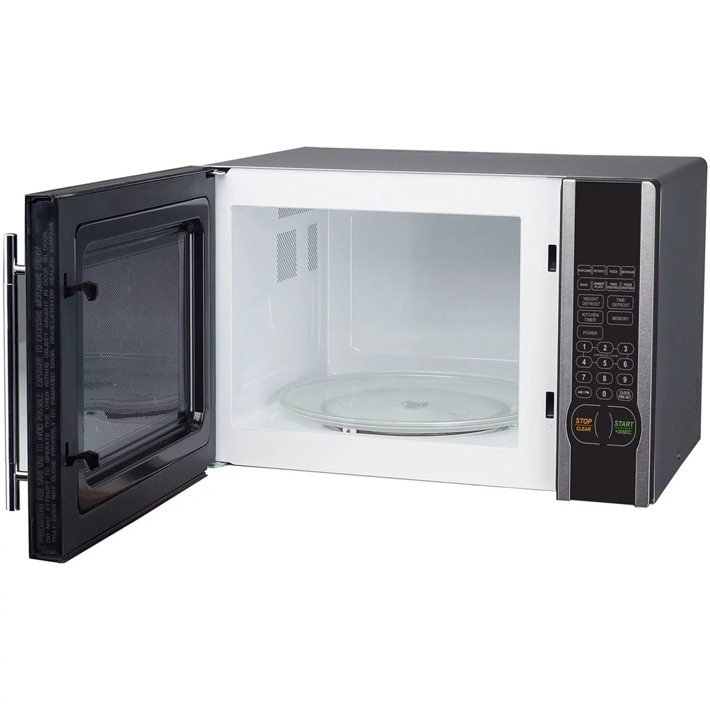 Oven Chef Handle, 1000W Steel New1.1- Magic Door Microwave Stylish Cu. with Countertop ft. Stainless