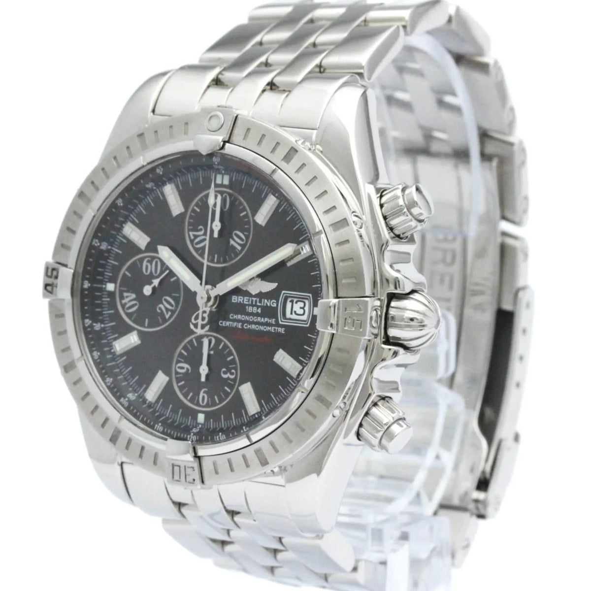 Watch Chronomat Pre-Owned BREITLING Steel Polished Evolution Automatic A13356 (Good) BF563347