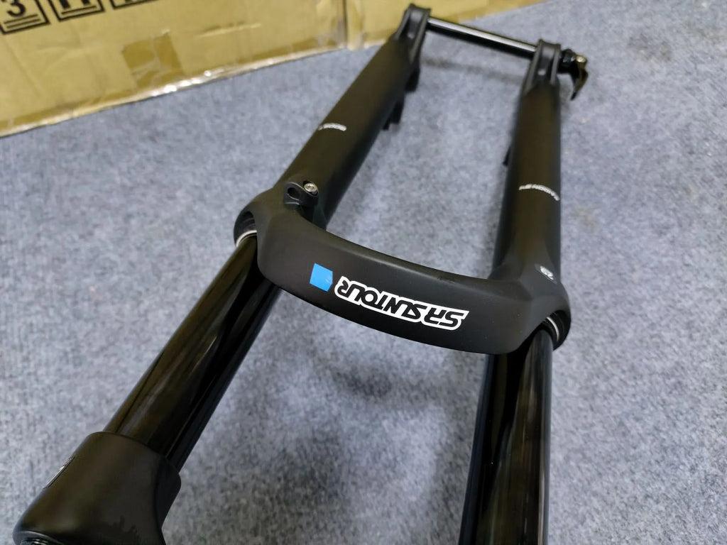 Fork (BOOST: (Manual) Air Bicycle RAIDON34 SUNTOUR 29" SR 110X15mm) Travel 120mm MTB Suspension Tapered
