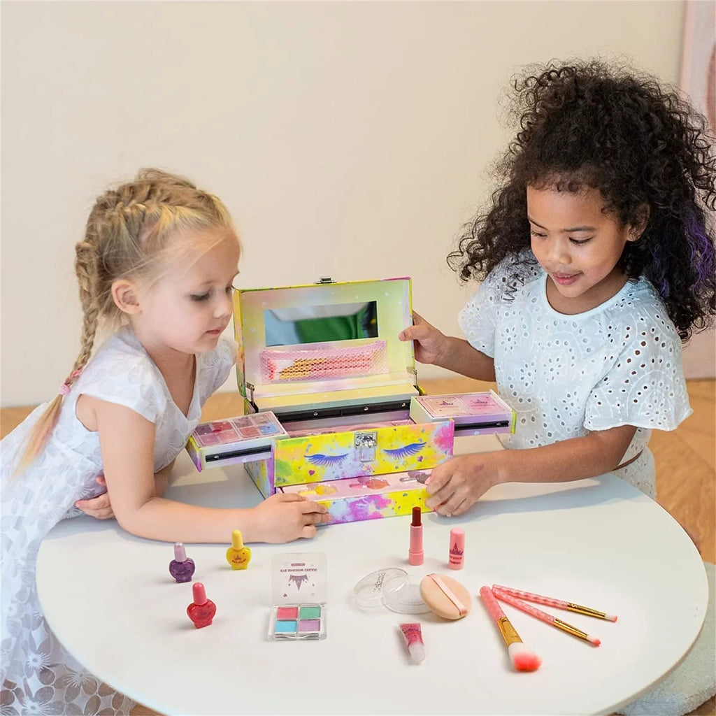 Kit Unicorn Little Real Palettes - Box with Makeup Girls Makeup Washable