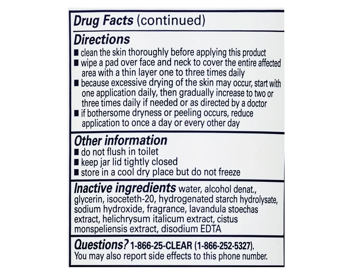 Rapid Treatment 4 Rescue Deep Count of 90 Pads, Pack Clearasil Cleansing