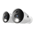 (Refurbished) Audio 2 Spotlight - Alerts with Night Add On Owl 1080p - Premium and Pack White Restored Wired Cameras Sirens